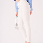 Ceci High Rise Cotton Denim Skinny Jeans - White - JMOJO - Women's Skinny Jeans