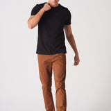 CORBIN Stretch Slim Fit Chino Pants - Rust Brown - JMOJO - Men's Chino Trousers