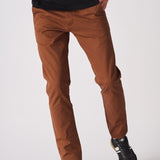 CORBIN Stretch Slim Fit Chino Pants - Rust Brown - JMOJO - Men's Chino Trousers