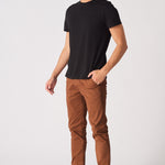 CORBIN Stretch Slim Fit Chino Pants - Rust Brown - JMOJO - Men's Chino Trousers