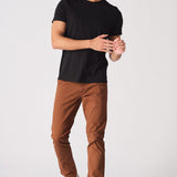 CORBIN Stretch Slim Fit Chino Pants - Rust Brown - JMOJO - Men's Chino Trousers