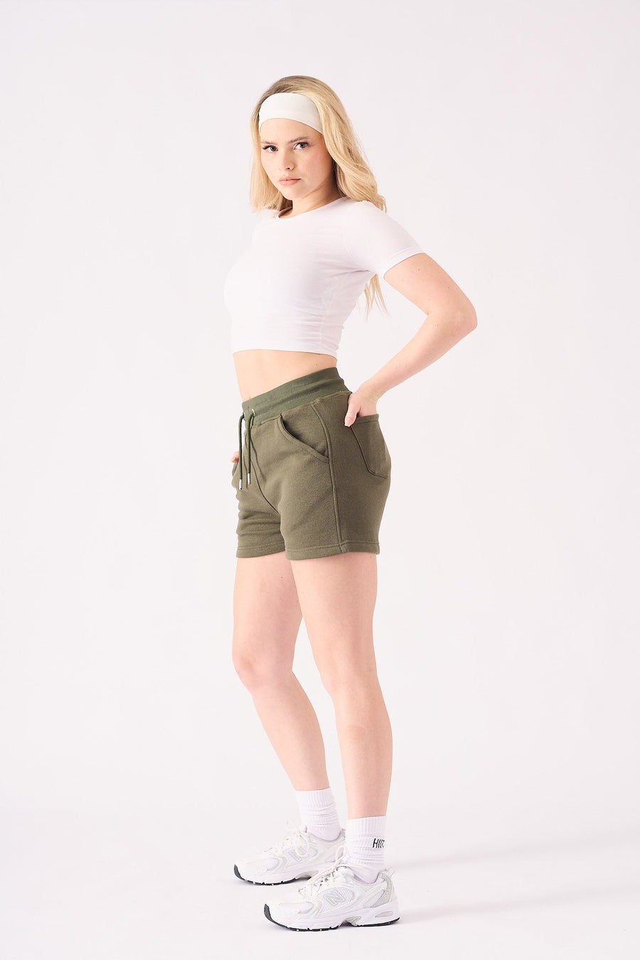 CORE MOTIVE SHORTS - KHAKI - JMOJO - Women's Fleece Shorts