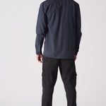 COTTON SHIRT - NAVY BLUE - JMOJO - Men's cotton shirts