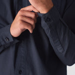 COTTON SHIRT - NAVY BLUE - JMOJO - Men's cotton shirts