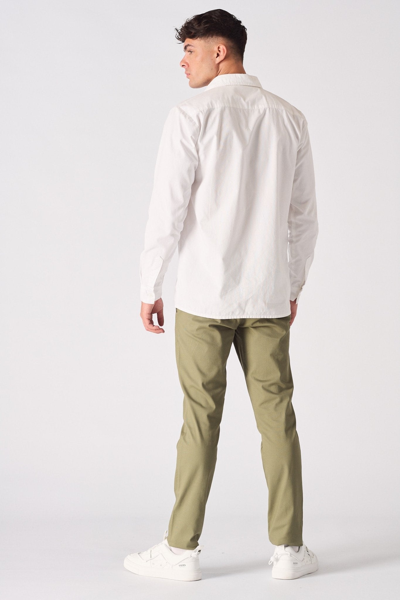 COTTON SHIRT - WHITE - JMOJO - Men's cotton shirts