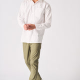 COTTON SHIRT - WHITE - JMOJO - Men's cotton shirts