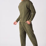 CREW NECK SWEATSHIRT - KHAKI - JMOJO - Men's Sweatshirts