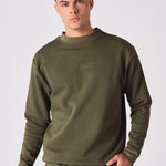 CREW NECK SWEATSHIRT - KHAKI - JMOJO - Men's Sweatshirts