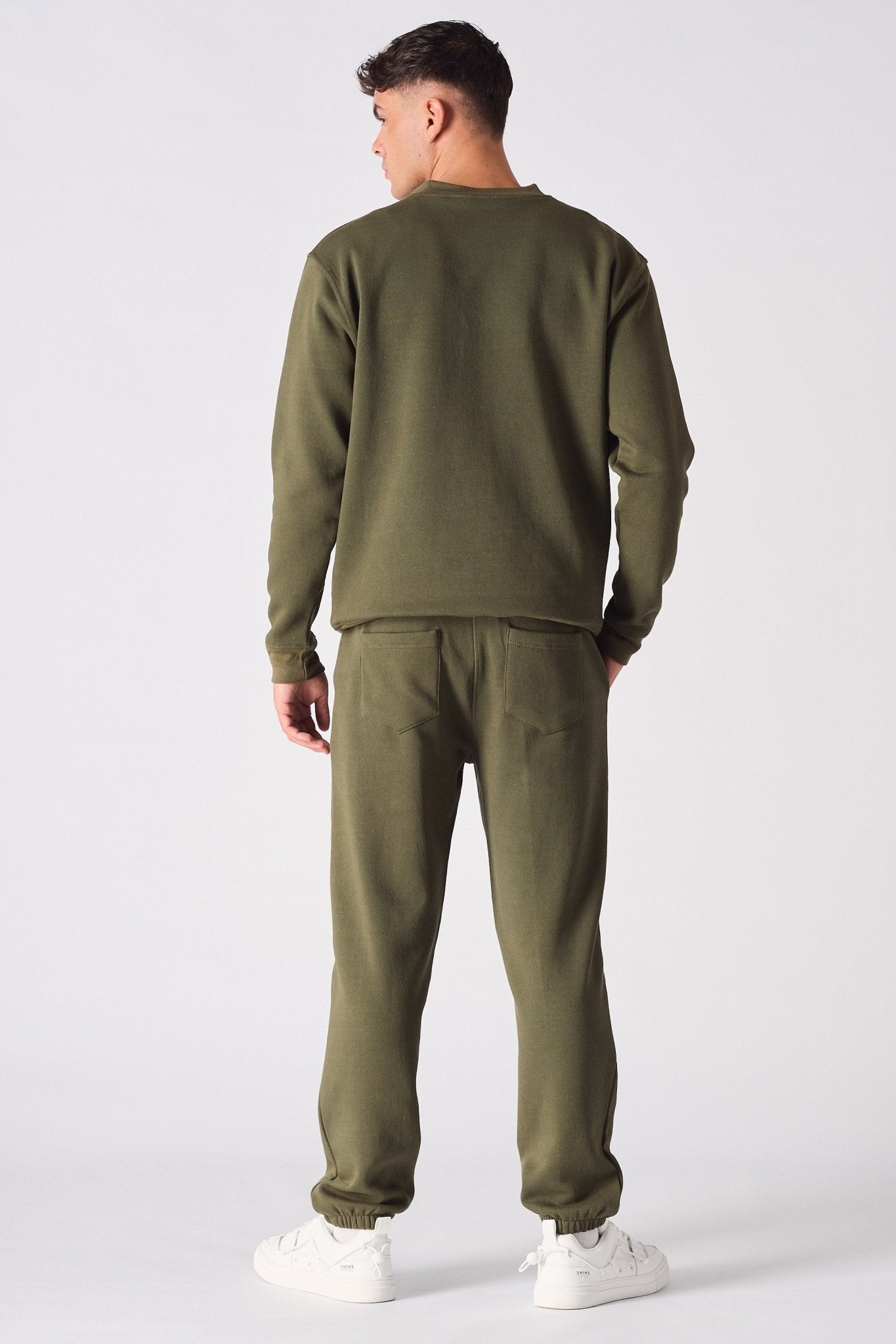 CREW NECK SWEATSHIRT - KHAKI - JMOJO - Men's Sweatshirts