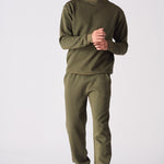 CREW NECK SWEATSHIRT - KHAKI - JMOJO - Men's Sweatshirts