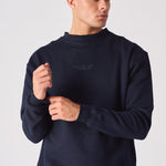 CREW NECK SWEATSHIRT - NAVY BLUE - JMOJO - Men's Sweatshirts