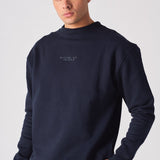 CREW NECK SWEATSHIRT - NAVY BLUE - JMOJO - Men's Sweatshirts