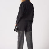 Edge 2 - in - 1 Detachable Sleeve Jacket – Black Wash - JMOJO - Women's Denim Jacket Detachable