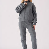 Elowen Zip Up Sweatshirt – Grey - JMOJO - Women's Zip - up Sweatshirts