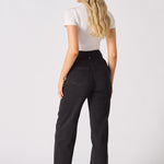 ELYSI High Rise Sculpt Wide Leg Jeans - Black Wash - JMOJO - Women's Wide Leg Jeans