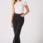 ELYSI High Rise Sculpt Wide Leg Jeans - Black Wash - JMOJO - Women's Wide Leg Jeans
