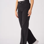 ELYSI High Rise Sculpt Wide Leg Jeans - Black Wash - JMOJO - Women's Wide Leg Jeans