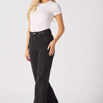 ELYSI High Rise Sculpt Wide Leg Jeans - Black Wash - JMOJO - Women's Wide Leg Jeans