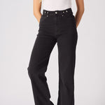 ELYSI High Rise Sculpt Wide Leg Jeans - Black Wash - JMOJO - Women's Wide Leg Jeans