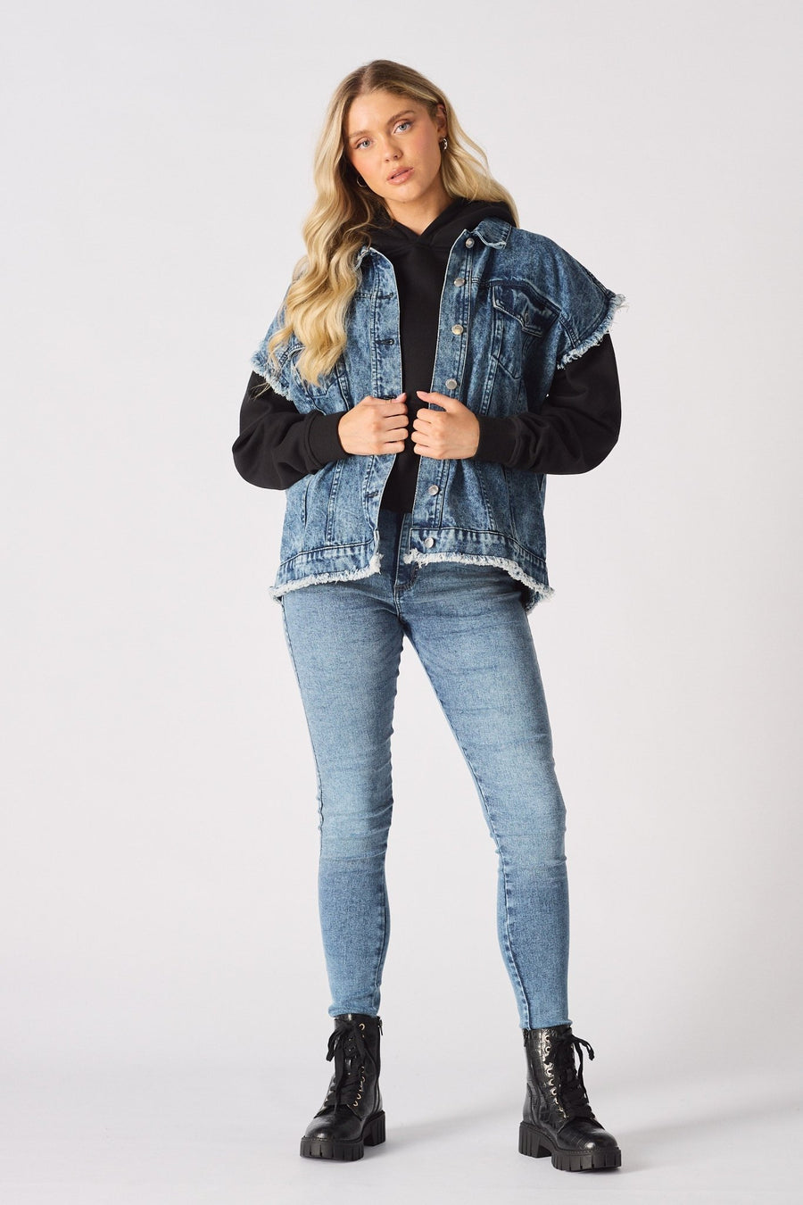 Ember Sleeveless Denim Gilet Jacket – Blue - JMOJO - Women's Denim Jacket