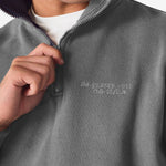 HALF ZIP SWEATSHIRT - GREY - JMOJO - Men's Sweatshirts