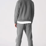 HALF ZIP SWEATSHIRT - GREY - JMOJO - Men's Sweatshirts