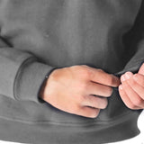 HALF ZIP SWEATSHIRT - GREY - JMOJO - Men's Sweatshirts