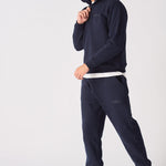 HALF ZIP SWEATSHIRT - NAVY BLUE - JMOJO - Men's Sweatshirts