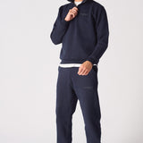 HALF ZIP SWEATSHIRT - NAVY BLUE - JMOJO - Men's Sweatshirts