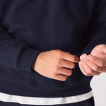HALF ZIP SWEATSHIRT - NAVY BLUE - JMOJO - Men's Sweatshirts