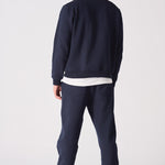 HALF ZIP SWEATSHIRT - NAVY BLUE - JMOJO - Men's Sweatshirts