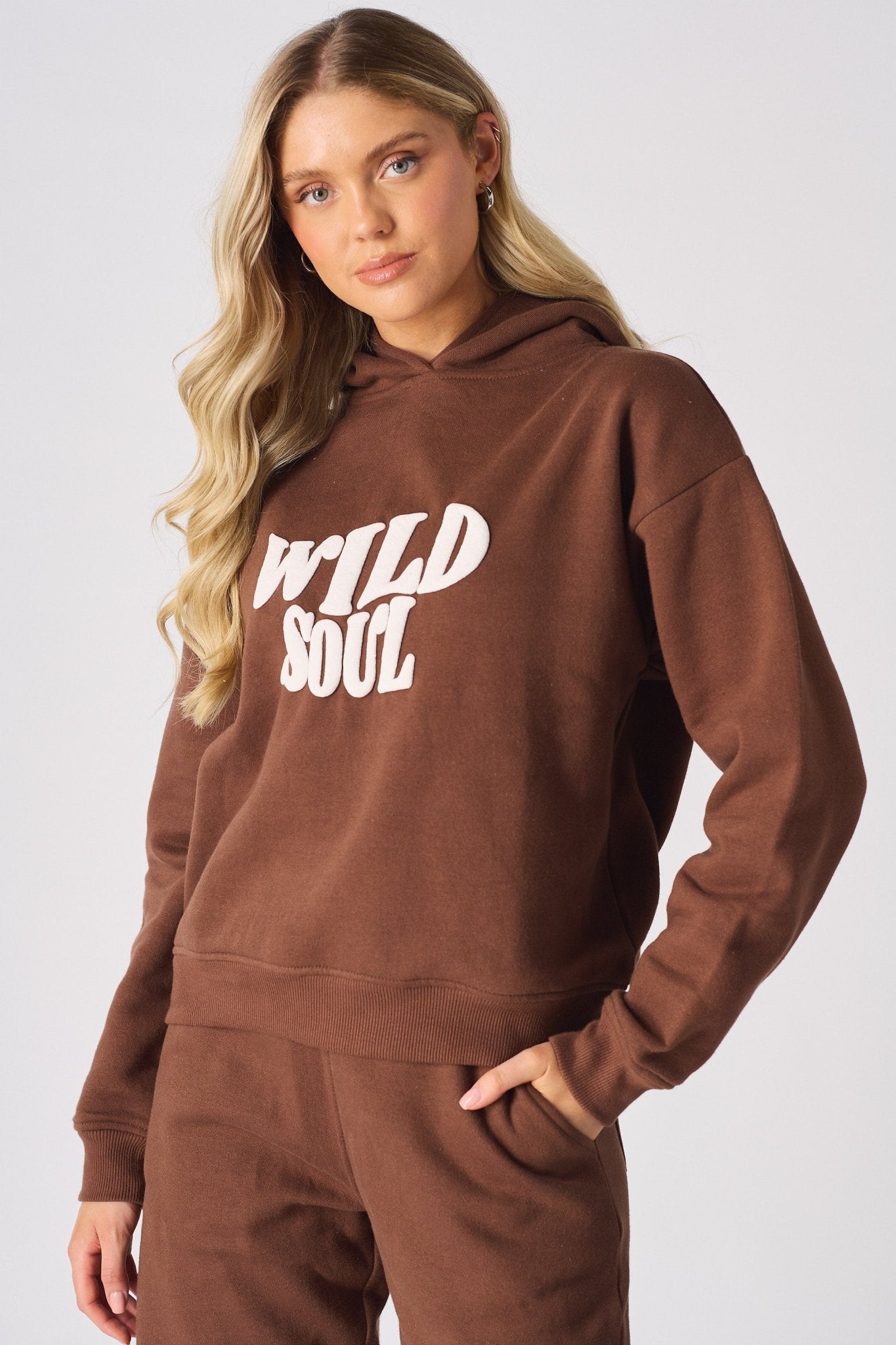 Isolde Pullover Hoodie – Brown - JMOJO - WOMEN'S HOODIES