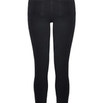 Jmojo black ripped skinny jeans flat lay back view