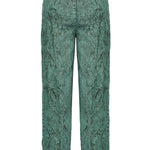 Jmojo green acid wash straight jeans flat lay back view