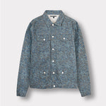 Jmojo grey speckled denim jacket flat lay