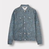 Jmojo grey speckled denim jacket flat lay