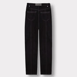 Jmojo heart stitch straight leg jeans back flat lay