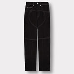Jmojo heart stitch straight leg jeans front flat lay