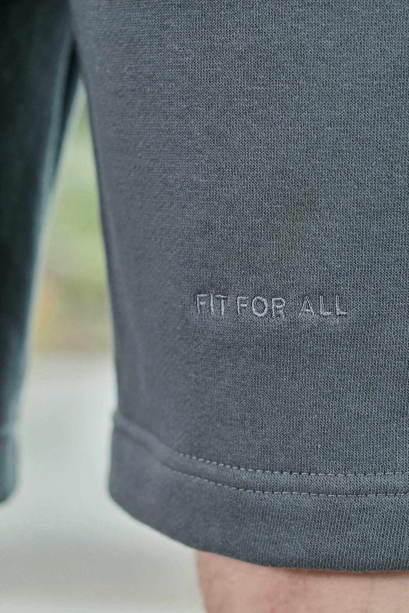 Jmojo mens cool grey sweatshorts herman and co tonal logo embroidery detail