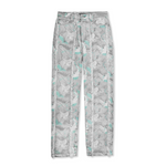 Jmojo printed straight leg jeans marble mint flat lay front view
