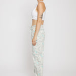 Jmojo printed straight leg jeans marble mint side view