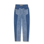 Jmojo two tone tapered jeans back flat lay