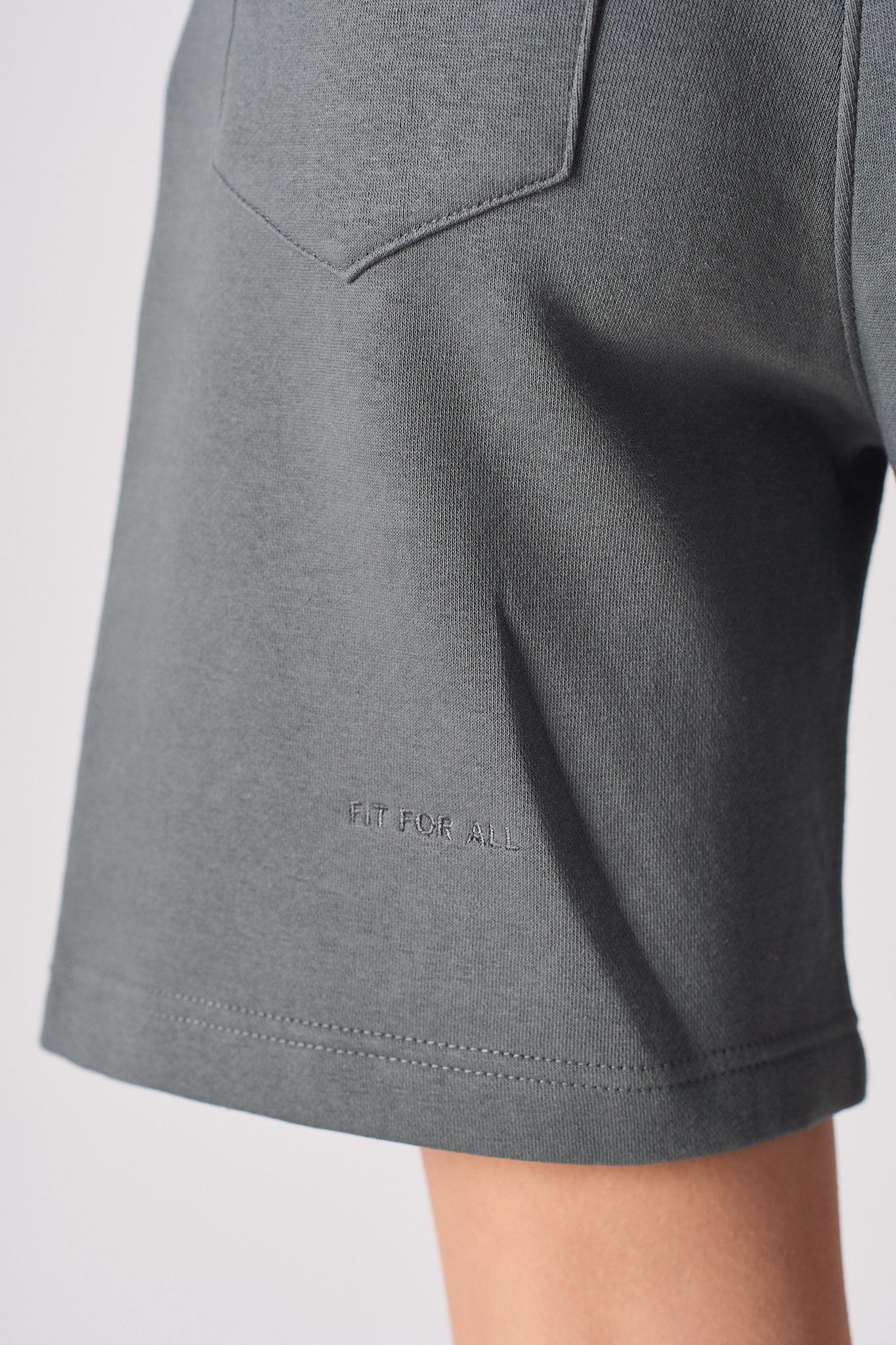 Jmojo womens cool grey sweatshorts fit for all embroidery side detail