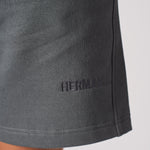 Jmojo womens cool grey sweatshorts herman and co tonal logo embroidery 