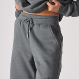 Jmojo womens cool grey sweatshorts elasticated drawstring waistband 