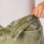 JUNIA High Rise Wide Leg Jeans - Lime Green - JMOJO - Women's Wide Leg Jeans