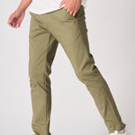 KINGSLEY Slim Fit Stretch Chino Pants - Light Green - JMOJO - Men's Chino Trousers