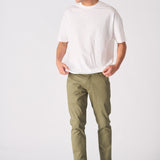 KINGSLEY Slim Fit Stretch Chino Pants - Light Green - JMOJO - Men's Chino Trousers