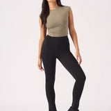 LENNON KICK FLARE LEGGINGS - BLACK - JMOJO - Women's Flare Athleisure Leggings