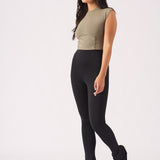 LENNON KICK FLARE LEGGINGS - BLACK - JMOJO - Women's Flare Athleisure Leggings